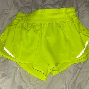 lulu lemon neon shorts